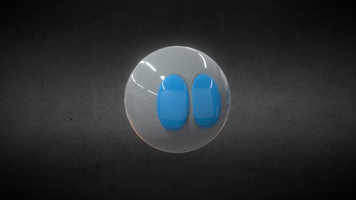 Bit Odyssey character(Blue eyes) 3D Model