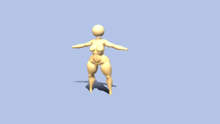 base body (girl) 3D Model