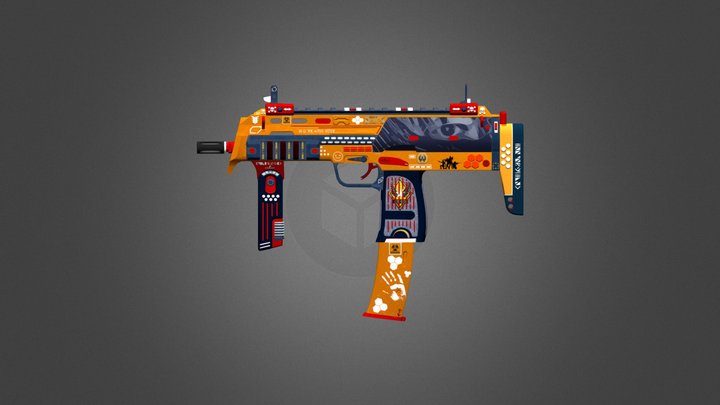 MP7 | Danger Zone 3D Model