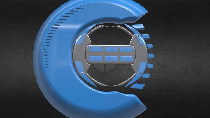 Aqua Interface 3D Model