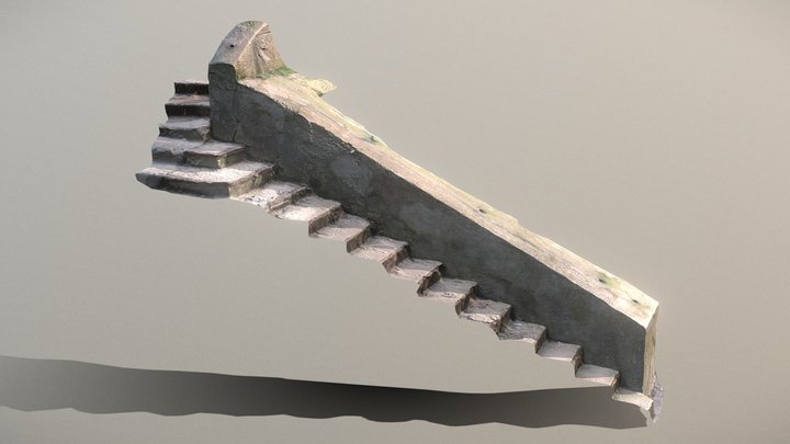 Stairs and wall – Modelo 3D gratuito STL