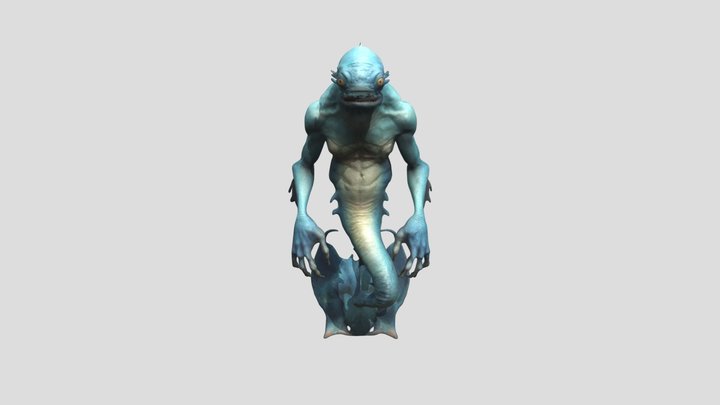 Alien Fish 3D Model