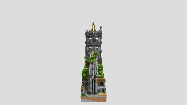 Tower 1 - Minecraft TU46 3D Model