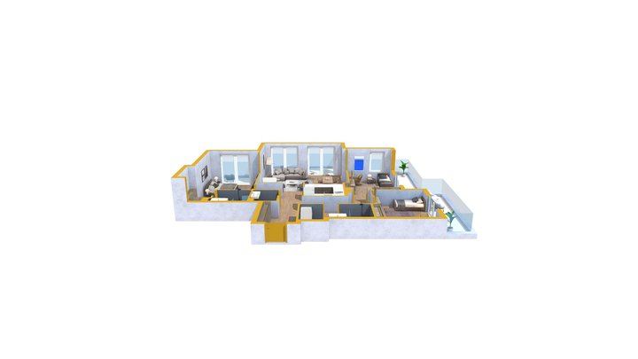 Large Apartman 3D Model