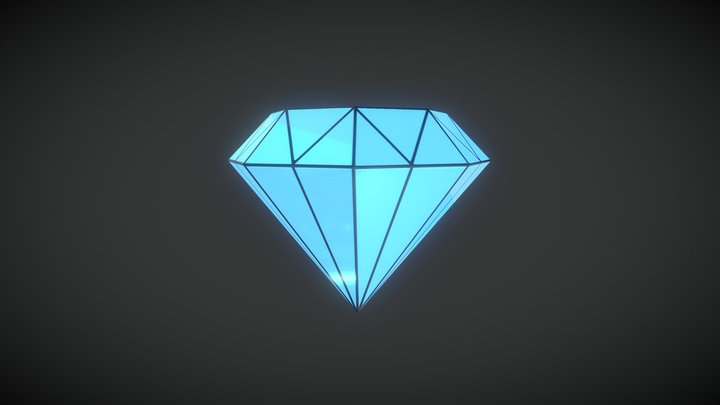 Stylized diamond 3D Model