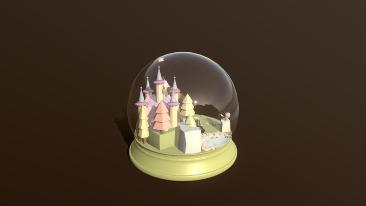 Fantasy Land Snowglobe 3D Model