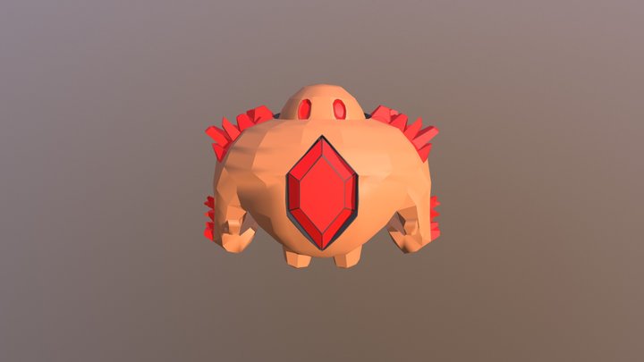 Ruby Golem Hard 3D Model