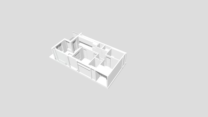 Sample Apartment Layout 3D Model