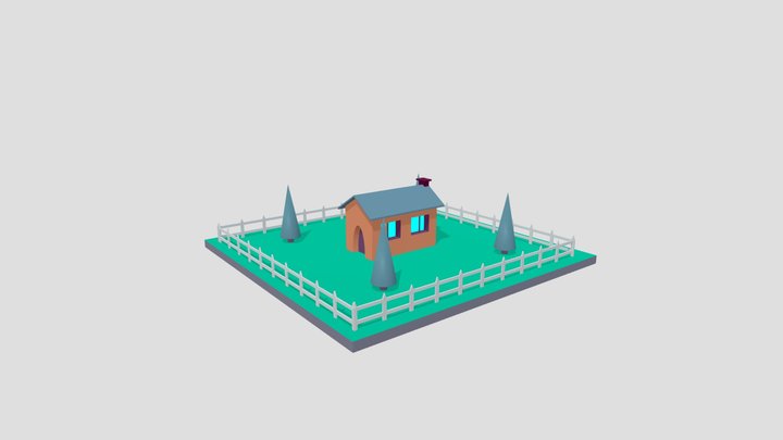 Simple House 3D Model