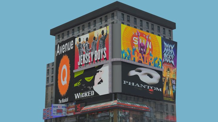 Time square building 3D Model