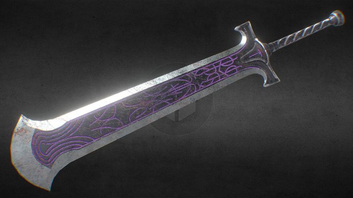 Ikakalaka Sword (Low Poly Game Ready) 3D Model