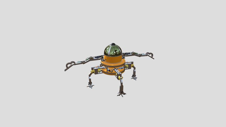 Hydraulic robot 3D Model