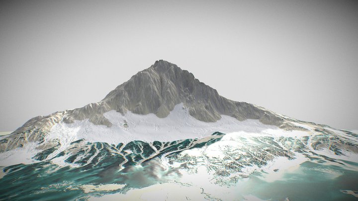 Snow mountain 3D Model