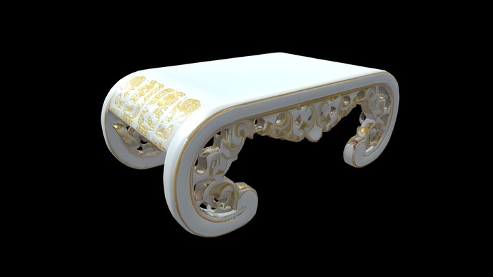ornate decorative table 3D Model