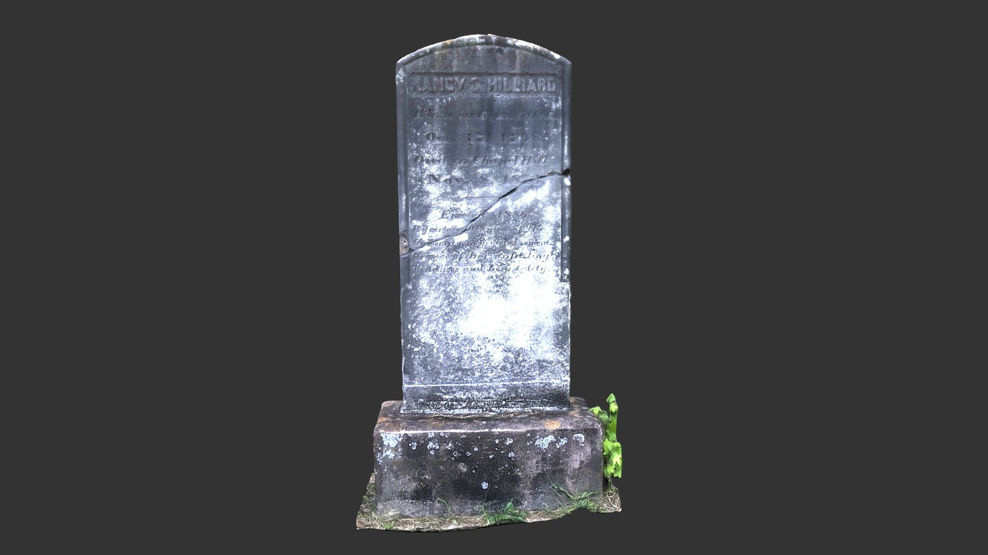 Nancy Hllliard Cemetery Monument