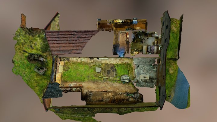Fractal Farmhouse II.  [幽玄] 3D Model