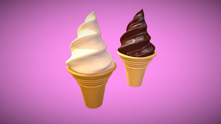 Ice Cream, 9th day challenge #3December2020 3D Model