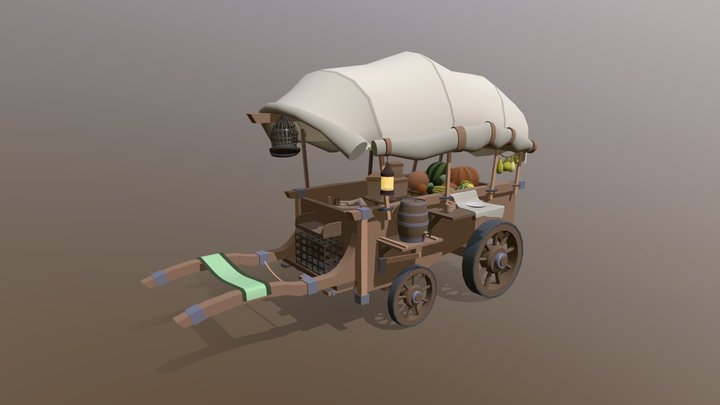 draft of the cart 3D Model