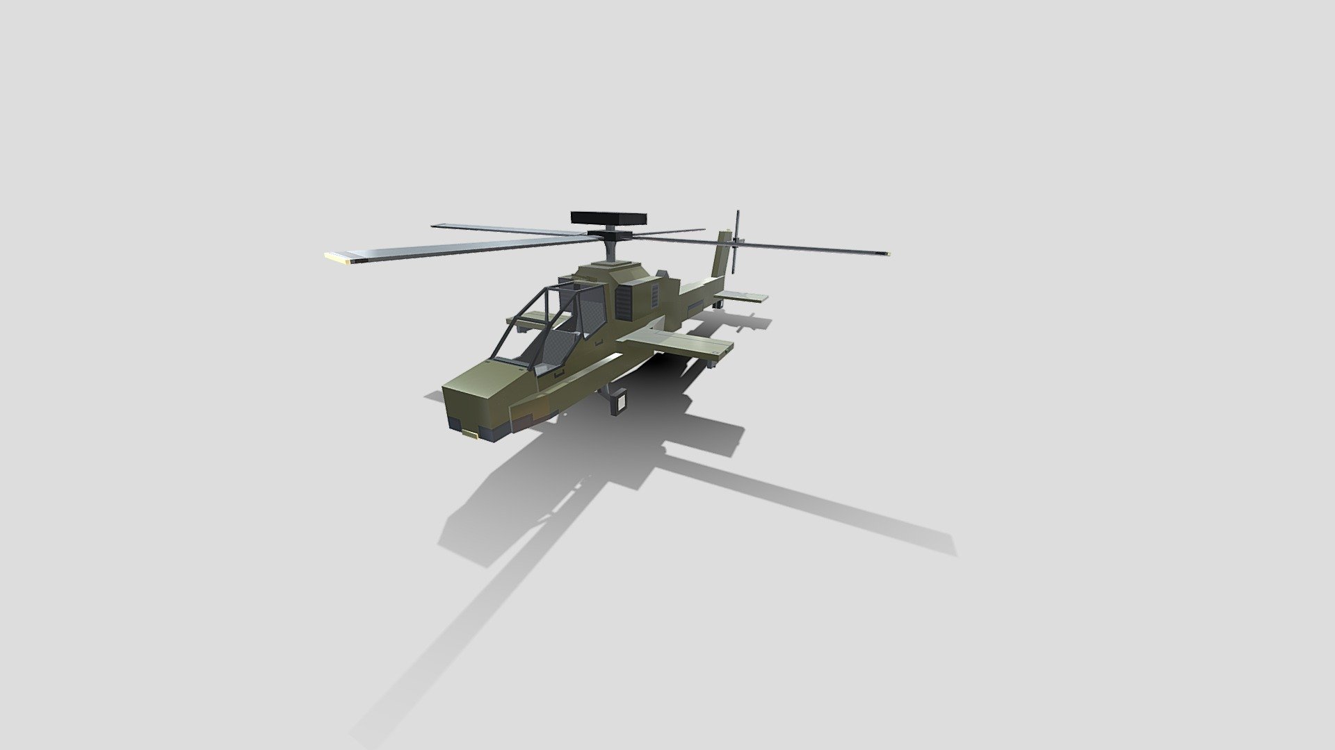 Apache helicopter - 3D model by yimmydaza [1b1e823] - Sketchfab