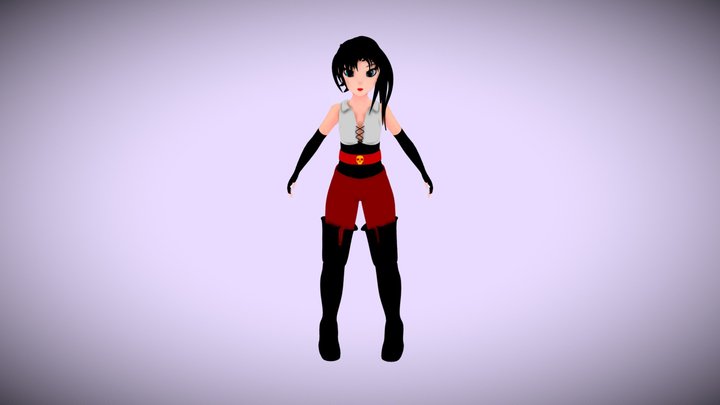 Female stylized 3D Model