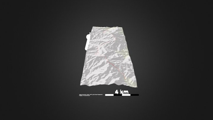 南北驼梁_等高地图 – Modelo 3D gratuito STL