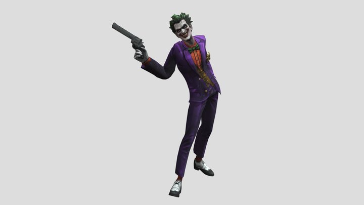 Joker (Textured) (Rigged) 3D Model