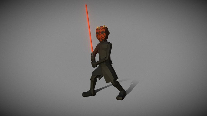 Star Wars Low Poly: Darth Maul 3D Model