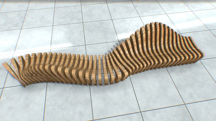 PARAMETRIC BENCH 3D Model