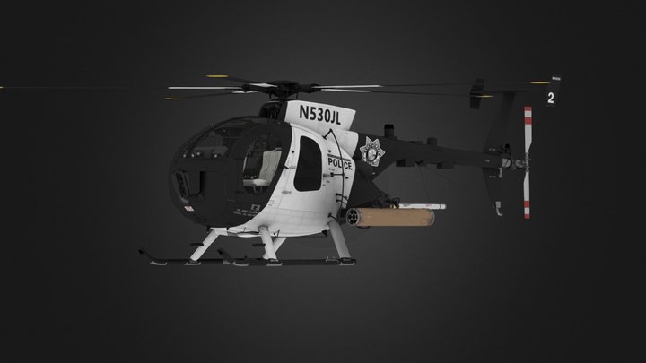 Md 500 war thunder 3D Model