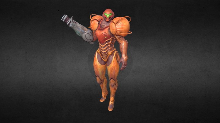Samus Aran Bio-Suit 3D Model
