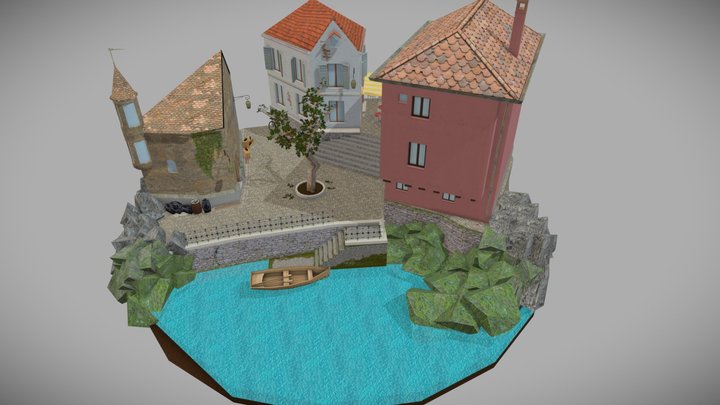 1DAE11 MauroVanHoutte Annecy Cityscene 3D Model
