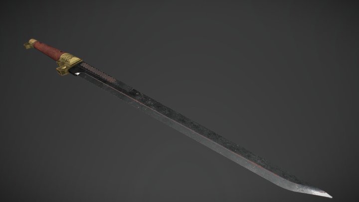 Whaler Sword (Dishonored Fan Art) 3D Model