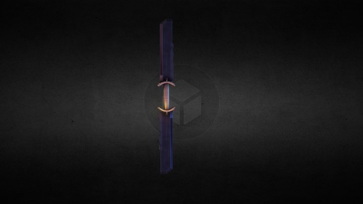 Thanos double blade sword 3D Model
