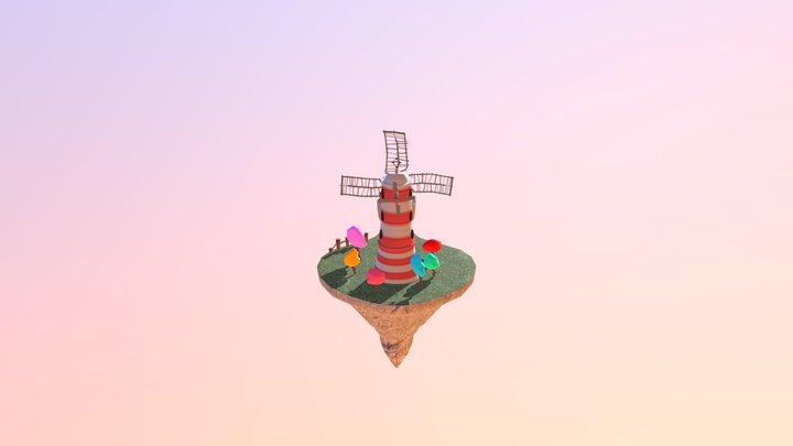 Gorillaz Windmill + Noodles 3D Model