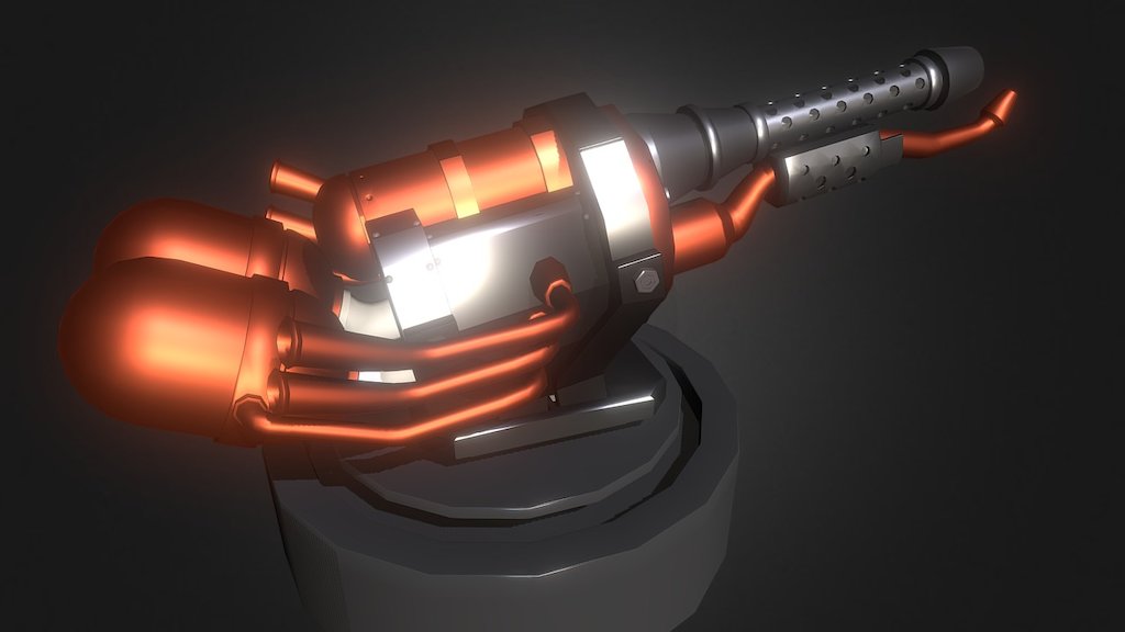 Flamethrower Turret - Download Free 3D Model By Junaid_shakoor [1b262a5 ...