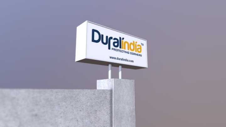 Dural- Lightbox- Sign 3D Model