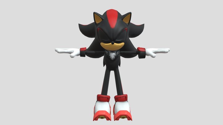 Shadow (No Inhibitor Rings) Sonic Forces 3D Model