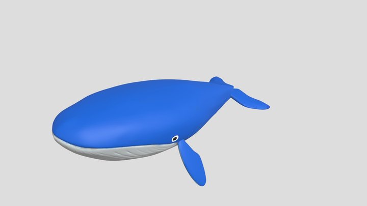 鯨魚2 3D Model