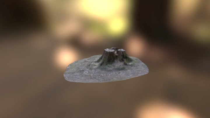Tree Stump 3D Model