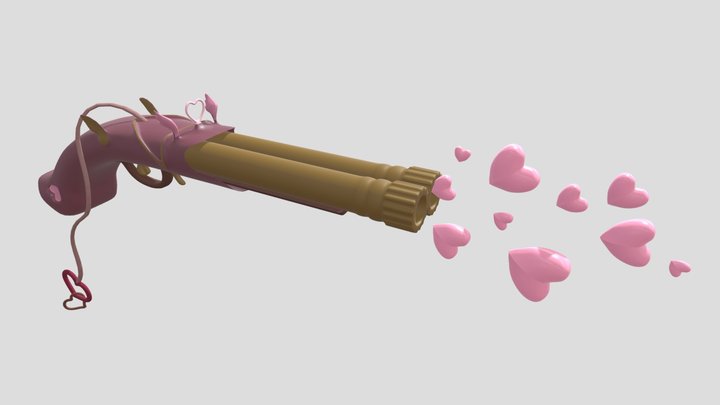 Heart Gun 3D Model