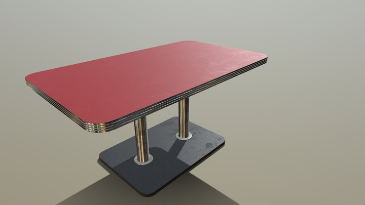 Diner Table 3D Model