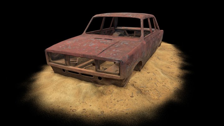 Technodarkness – Wrecked Car 3D Model