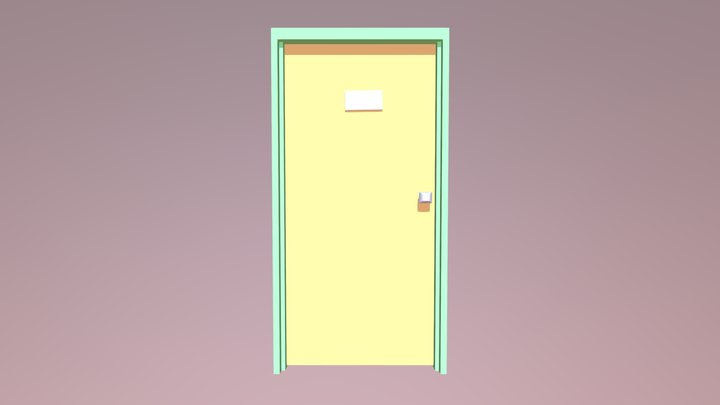 Single Door 3D Model