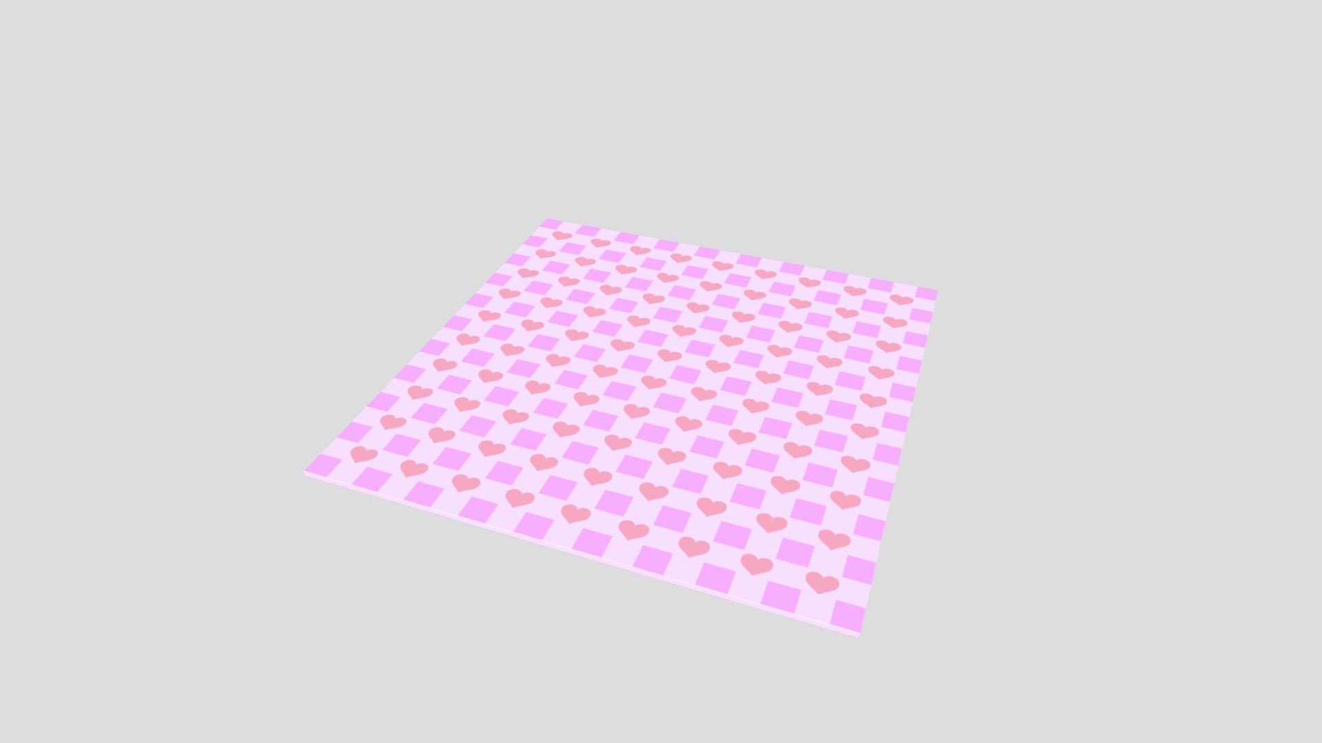 3D model Blanket - This is a 3D model of the Blanket. The 3D model is about a pink cube with many small squares.