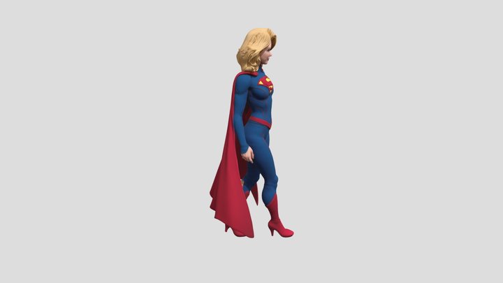 Supergirl 3D Model 3D Model