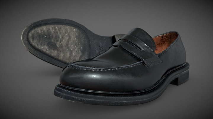 Leather Loafers 3D Model