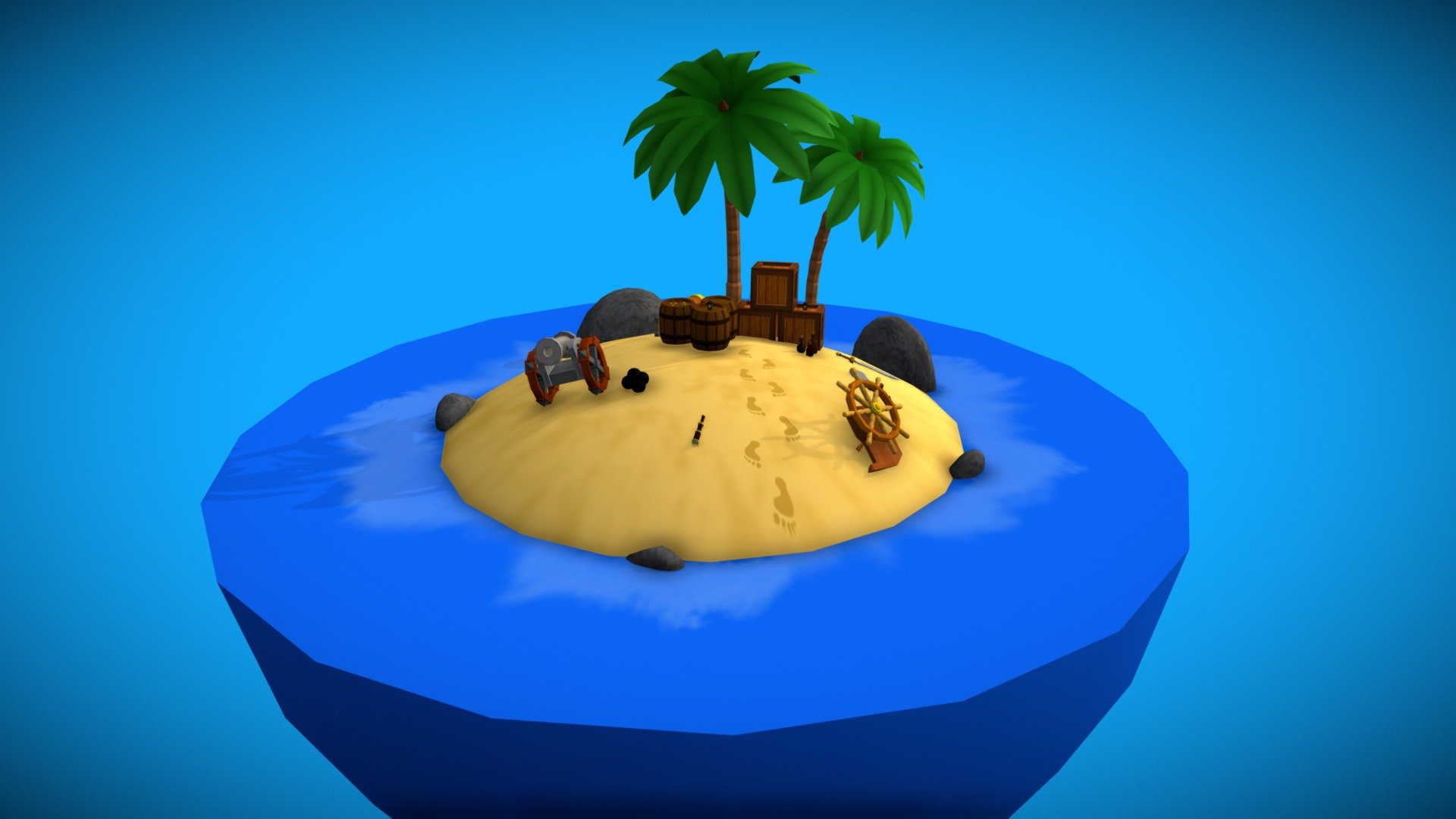 Pirate Island - 3D model by vbcreativity [1b2bf97] - Sketchfab