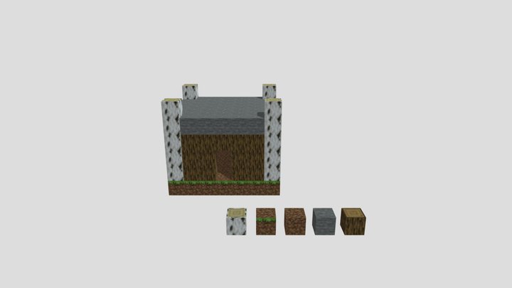 5_MinecraftblocksFinishedDiorama 3D Model