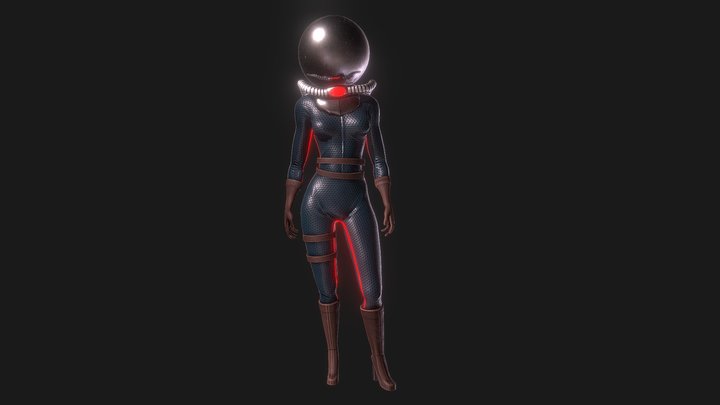 Dark Astronaut 3D Model