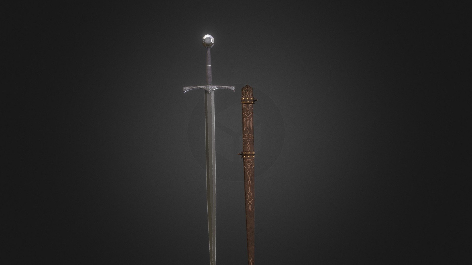 ArtStation - Vector Design Of Interlocked Medieval Swords